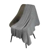 Плед Fado вязаный, серый (без подарочной коробки)