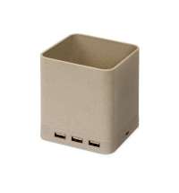 Настольный органайзер Cubic с функциями USB-хаба и беспроводной зарядки