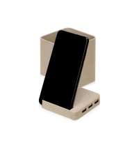 Настольный органайзер Cubic с функциями USB-хаба и беспроводной зарядки