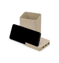 Настольный органайзер Cubic с функциями USB-хаба и беспроводной зарядки