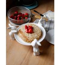 Тарелочка для сладостей &amp;quot;Воришки&amp;quot; (NEW), 23.5 см, Белый-arte_D880