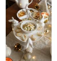 Тарелочка для сладостей &amp;quot;Воришки&amp;quot; (NEW), 23.5 см, Белый-arte_D880