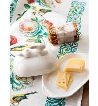 Маслёнка с кроликом, 380 мл, Белый