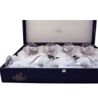 Комплект бокалов для красного вина 6 шт UVA BLACK в подарочной упаковке