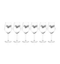 Комплект бокалов для красного вина 6 шт UVA BLACK в подарочной упаковке