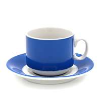 Чайная пара фарфоровая 220см³ &quot;экспресс&quot; &quot;Sunrise&quot; (7С1665Ф34), синий, в коробке