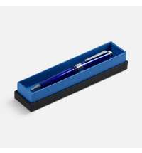 Ручка шариковая Broad Ring в футляре, глянцевая, синяя