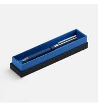 Ручка шариковая Eyeshot Soft Touch в футляре, темно-синяя