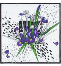 Платок шелковый Delicate, ирисы