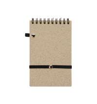 Блокнот «Toledo S» с шариковой ручкой из пшеницы и пластика