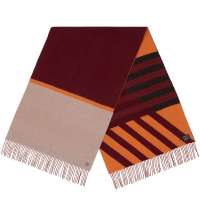 Палантин Charming, коричневый с оранжевым