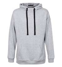 Худи оверсайз «Чистая Соль», серый меланж