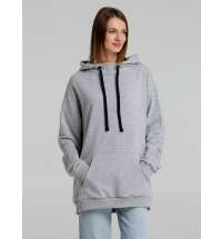 Худи оверсайз «Чистая Соль», серый меланж