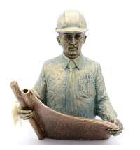 Композиция &quot;Начальник производства&quot; бронза с чернением