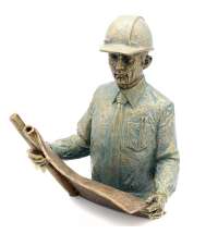 Композиция &amp;quot;Начальник производства&amp;quot; бронза с чернением