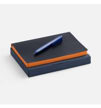 Набор Doppio, синий с оранжевым