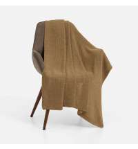 Плед Longview, коричнево-бежевый меланж