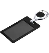 Чехол для пропуска с ретрактором Dorset, черный