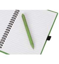 Блокнот А5 «Toledo M» с обложкой из пшеницы и пластика и шариковой ручкой