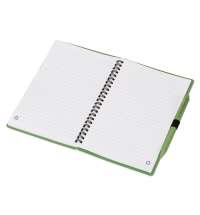 Блокнот А5 «Toledo M» с обложкой из пшеницы и пластика и шариковой ручкой