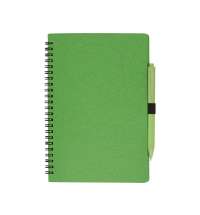 Блокнот А5 «Toledo M» с обложкой из пшеницы и пластика и шариковой ручкой