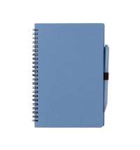 Блокнот А5 «Toledo M» с обложкой из пшеницы и пластика и шариковой ручкой