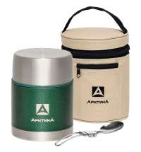 Термос для еды в чехле «Арктика 600», зеленый