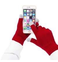 Перчатки сенсорные Real Talk, красные