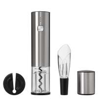 Набор для вина с электрическим штопором Vintaro, серебряный