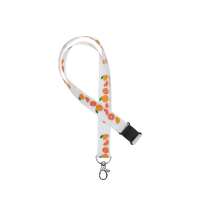 Ланъярд под сублимацию с карабином и замком обрыва