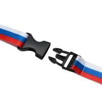 Ланъярд под сублимацию с карабином, межуровневым замком и замком обрыва