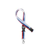 Ланъярд под сублимацию с карабином, межуровневым замком и замком обрыва