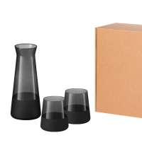 Подарочный набор декантер + 2 стакана Black Edition, черный