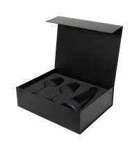 Подарочный набор декантер + 2 бокала для вина Sapphire в черной коробке