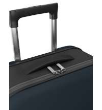 Чемодан складной Rollink Vega II 55x40x20 см, 2 колеса, серо-синий