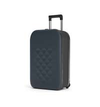 Чемодан складной Rollink Vega II 55x40x20 см, 2 колеса, серо-синий
