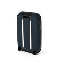 Чемодан складной Rollink Vega II 55x40x20 см, 2 колеса, серо-синий