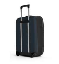 Чемодан складной Rollink Vega II 55x40x20 см, 2 колеса, серо-синий