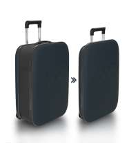 Чемодан складной Rollink Vega II 55x40x20 см, 2 колеса, серо-синий