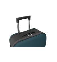 Чемодан складной Rollink Vega II 55x40x20 см, 2 колеса, сине-зеленый