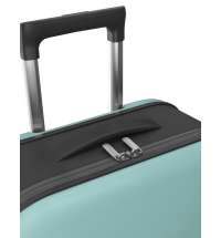 Чемодан складной Rollink Vega II 55x40x20 см, 2 колеса, бирюзовый