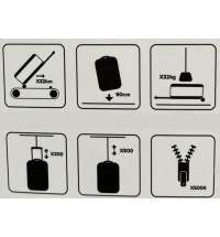 Чемодан складной Rollink Vega II 55x40x20 см, 2 колеса, черный