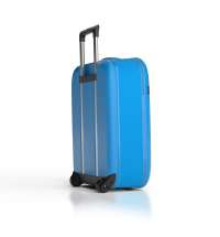 Чемодан складной Rollink Aura 55x40x20 см, 2 колеса, синий