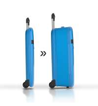 Чемодан складной Rollink Aura 55x40x20 см, 2 колеса, синий