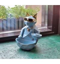 Статуэтка хранитель Кот фантазер, небесный