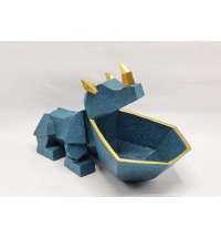 Статуэтка хранитель Носорог, аквамарин