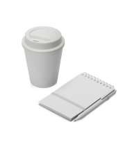 Антибактериальный набор с блокнотом и стаканом «Safe work»