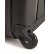 Чемодан складной Rollink Earth 55x40x20 см, 2 колеса, черный/оранжевый