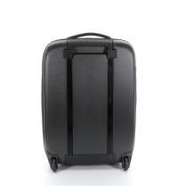 Чемодан складной Rollink Earth 55x40x20 см, 2 колеса, черный/оранжевый