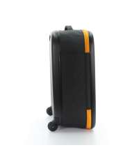 Чемодан складной Rollink Earth 55x40x20 см, 2 колеса, черный/оранжевый
